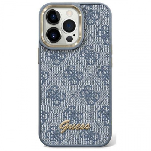 Guess Distributor - 3666339065317 - GUE2052 - Guess GUHCP14XHG4SHB Apple iPhone 14 Pro Max blue hard case 4G Vintage Gold Logo - B2B homescreen
