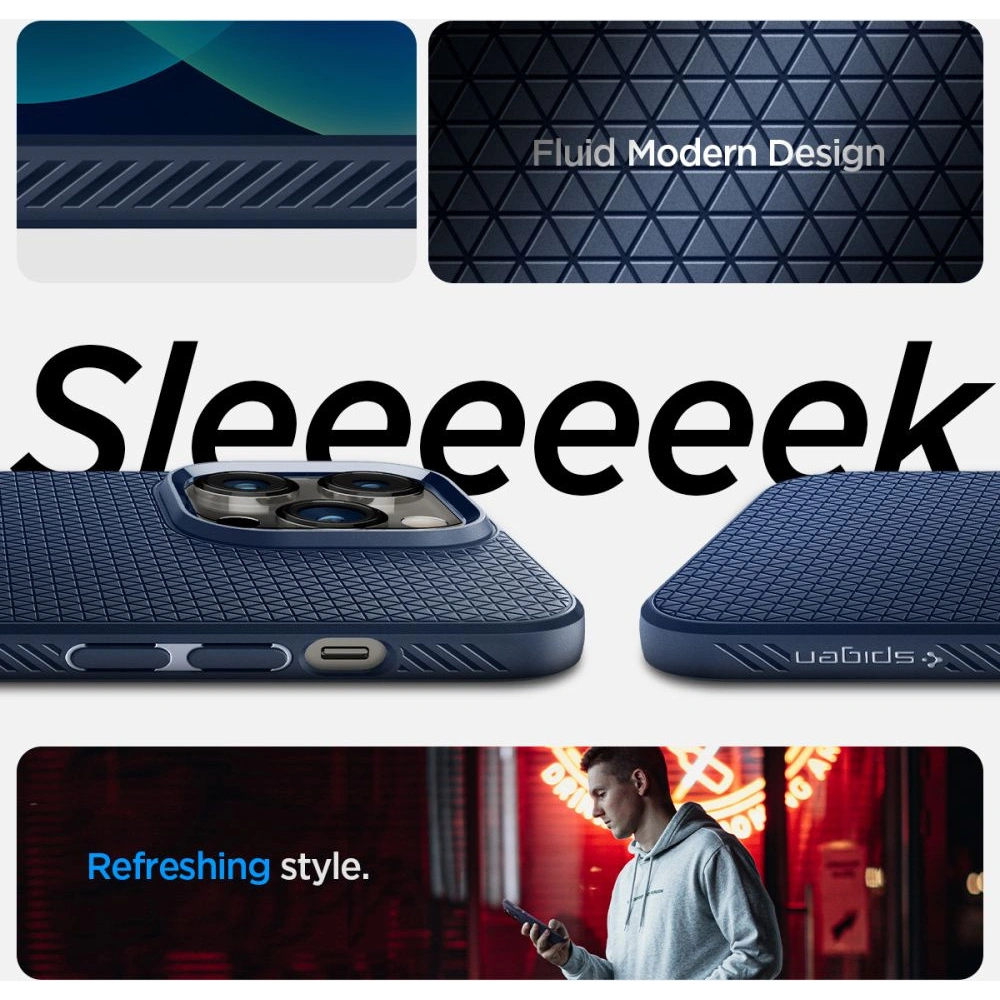 Hurtownia GSM - Etui Spigen Liquid Air Apple iPhone 14 Pro Max Tengerészkék - SPN2504 - {ean13} - Hurt