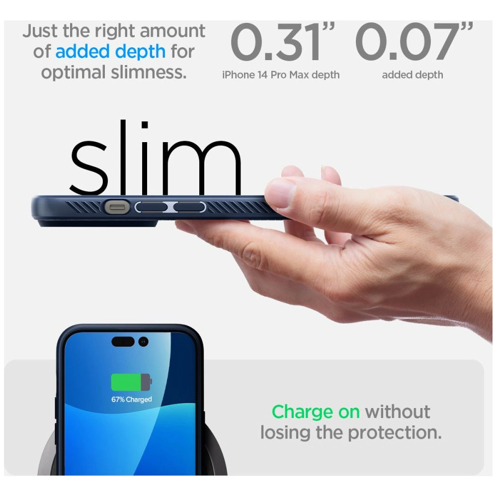 Hurtownia GSM - Etui Spigen Liquid Air Apple iPhone 14 Pro Max Tengerészkék - SPN2504 - {ean13} - Hurt