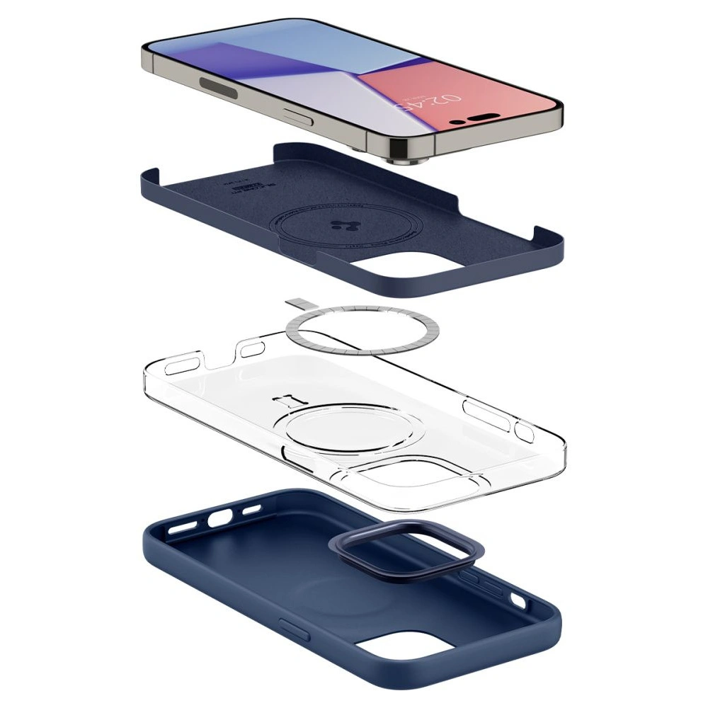 Hurtownia GSM - Etui Spigen Silicone Fit Mag MagSafe Apple iPhone 14 Pro Albastru Marin - SPN2508 - {ean13} - Hurt
