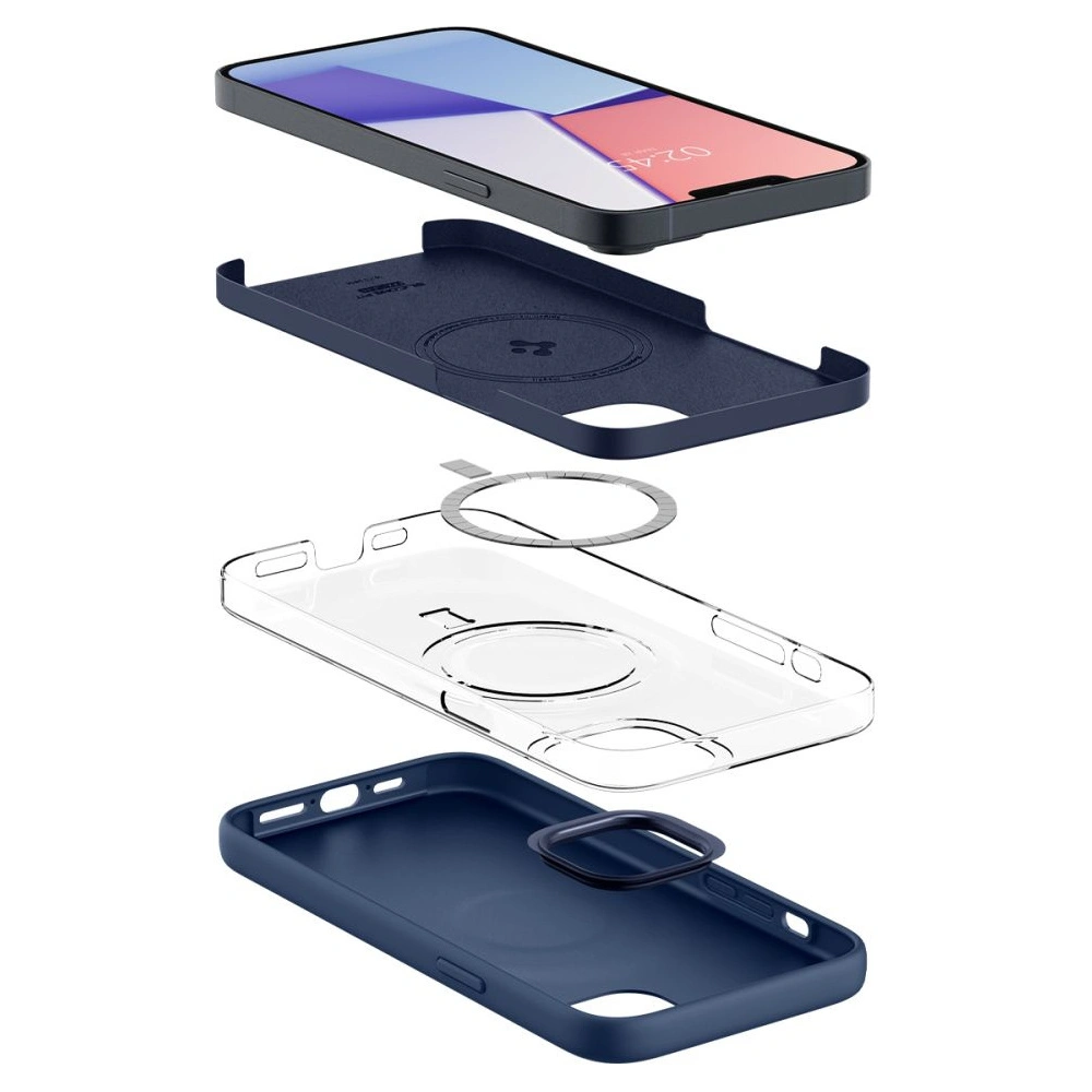 Hurtownia GSM - Etui Spigen Silicone Fit Mag MagSafe Apple iPhone 14 Námořnická Modrá - SPN2510 - {ean13} - Hurt