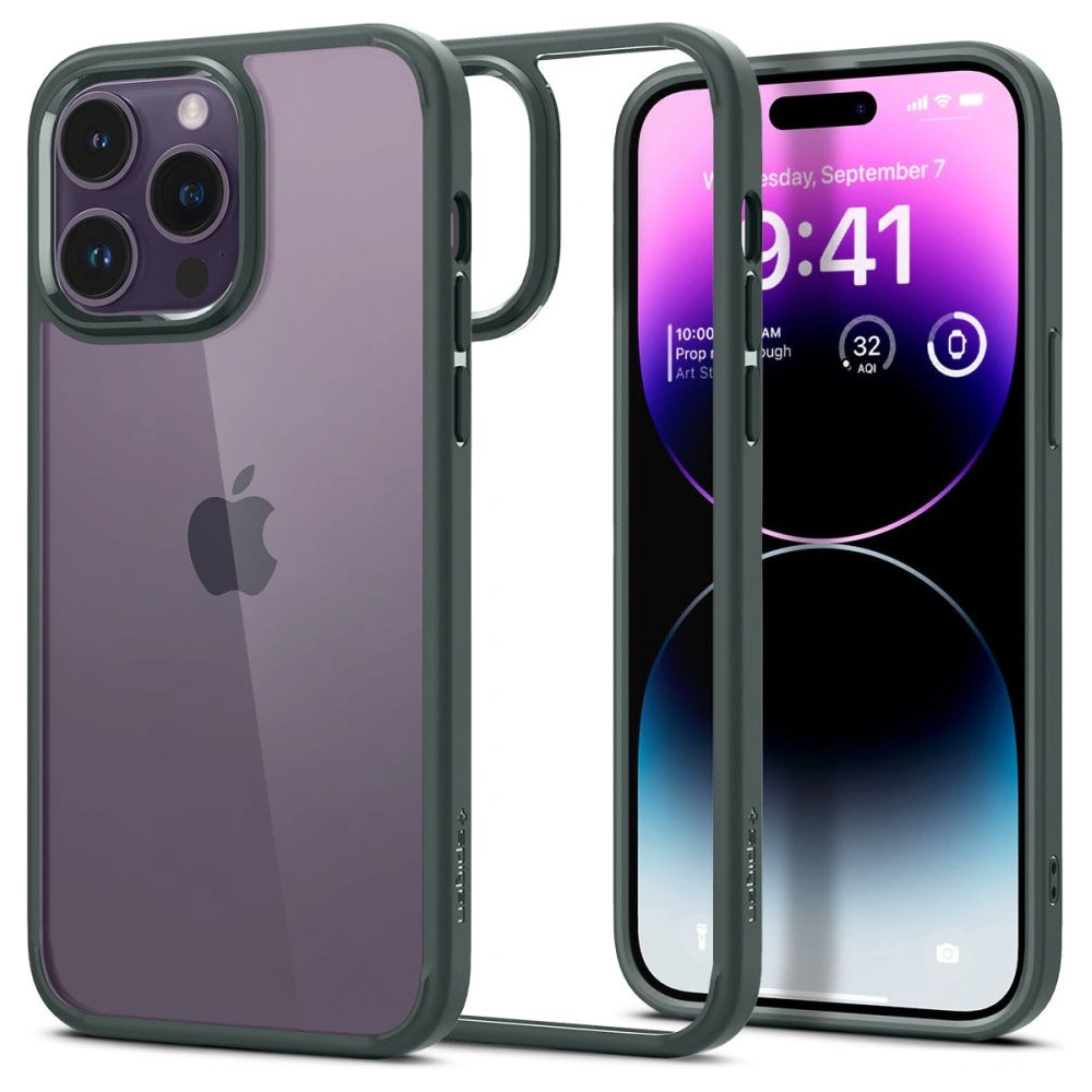 Hurtownia GSM - Case Spigen Ultra Hybrid Apple iPhone 14 Pro Abyss Green - SPN2513 - {ean13} - Hurt