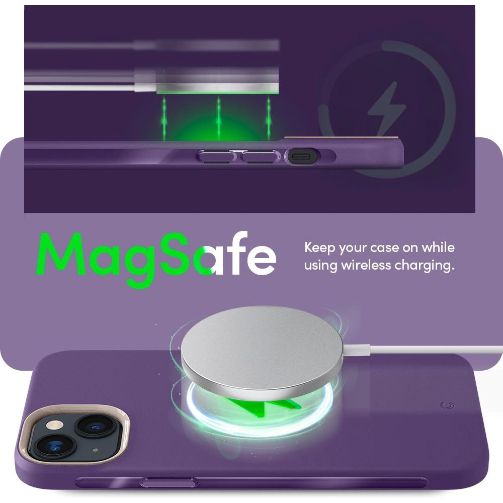Wholesale Spigen Cyrill Ultra Color Mag MagSafe Apple iPhone 14 Plus / 15 Plus Taro - SPN2517 - {ean13} - Hurt