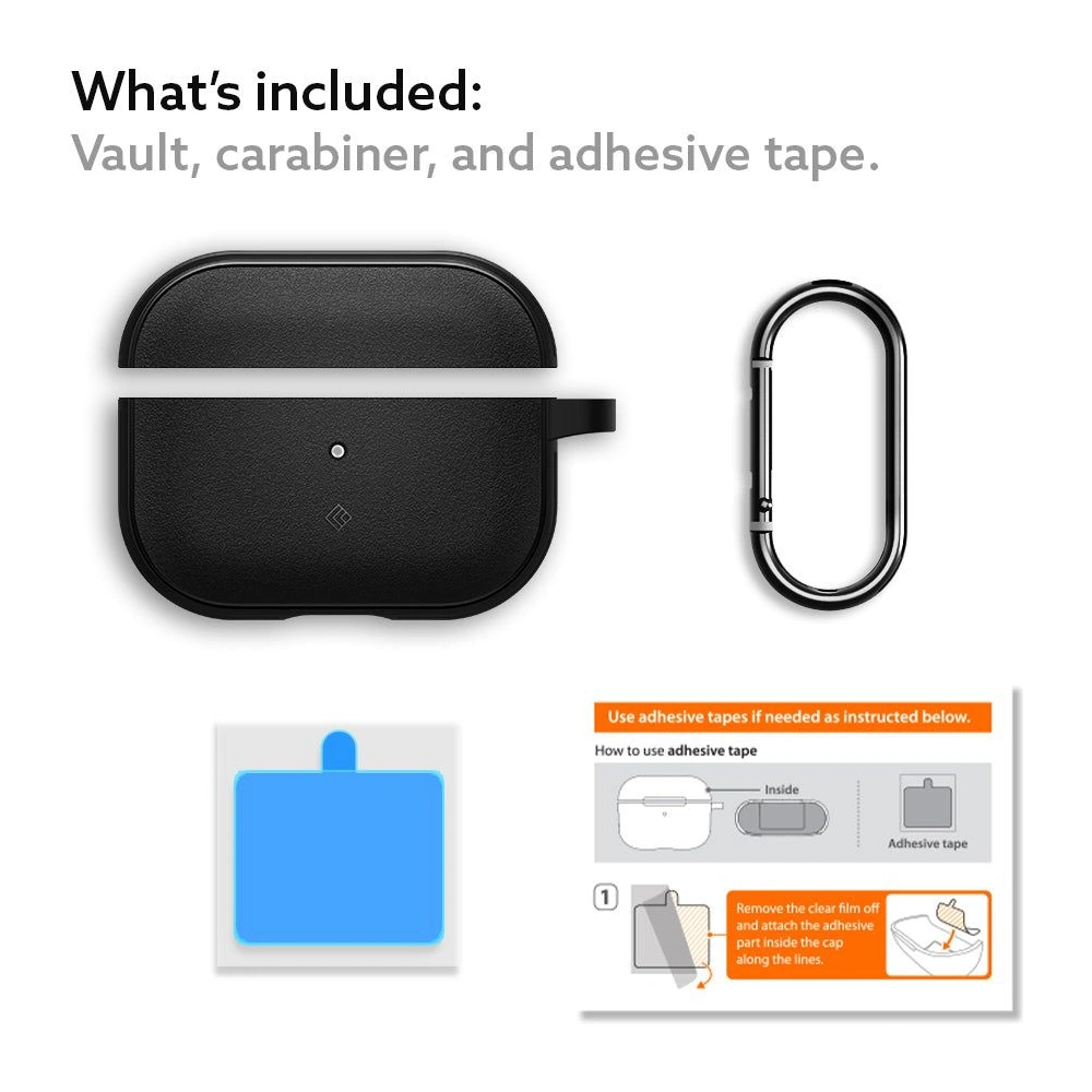 Hurtownia GSM - Etui Caseology Vault Apple AirPods Pro 1 Matná černá - CSL082 - {ean13} - Hurt