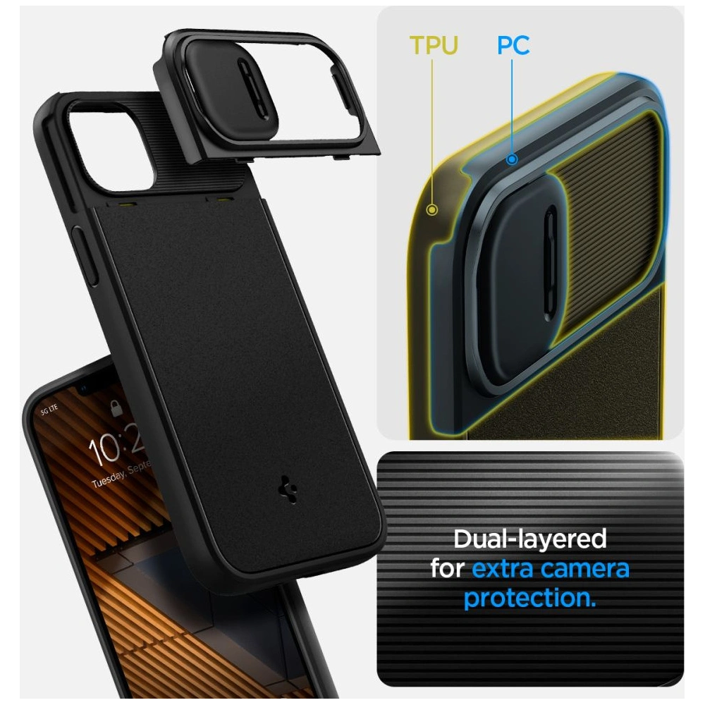 Hurtownia GSM - Case Spigen Optik Armor Mag MagSafe Apple iPhone 14 Plus / 15 Plus Schwarz - SPN2520 - {ean13} - Hurt