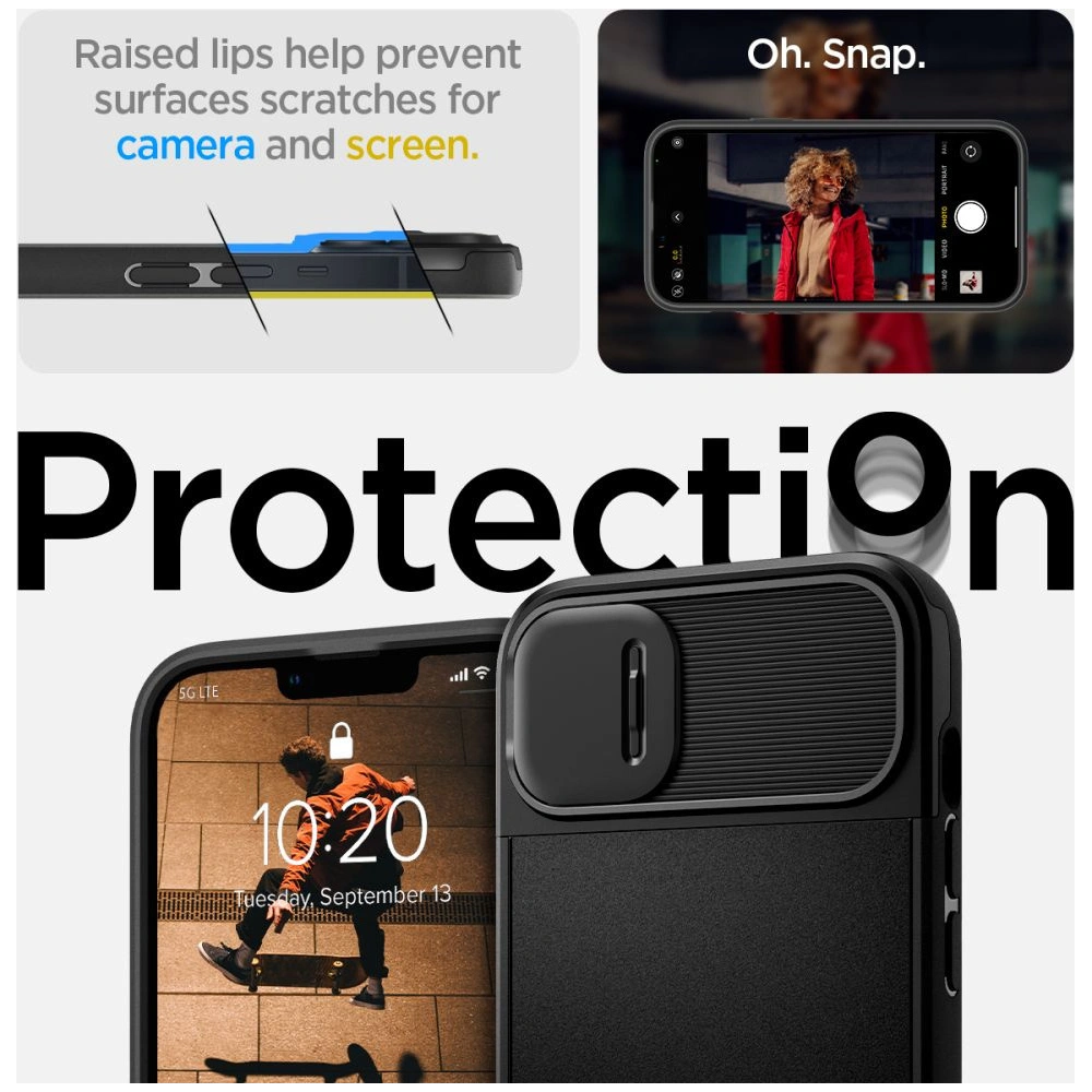 Hurtownia GSM - Case Spigen Optik Armor Mag MagSafe Apple iPhone 14 Plus / 15 Plus Schwarz - SPN2520 - {ean13} - Hurt