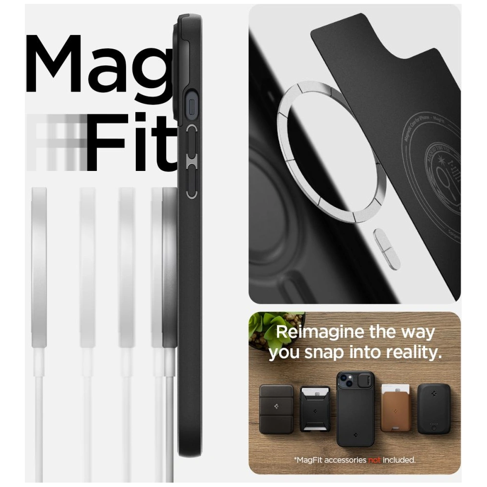 Hurtownia GSM - Etui Spigen Optik Armor Mag MagSafe Apple iPhone 14 Plus / 15 Plus Black - SPN2520 - {ean13} - Hurt