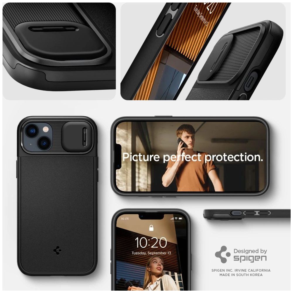 Hurtownia GSM - Case Spigen Optik Armor Mag MagSafe Apple iPhone 14 Plus / 15 Plus Schwarz - SPN2520 - {ean13} - Hurt