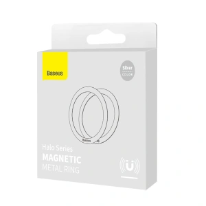 Hurtownia GSM - Magnetyczny pierścień Baseus Halo Series srebrny [2 PACK] - BSU3543 - {ean13} - Hurt