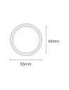 Hurtownia GSM - Magnetyczny pierścień Baseus Halo Series srebrny [2 PACK] - BSU3543 - {ean13} - Hurt