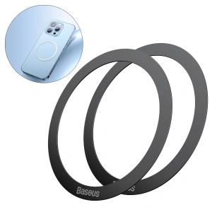 Hurtownia GSM - Magnetyczny pierścień Baseus Halo Series czarny [2 PACK] - BSU3544 - {ean13} - Hurt