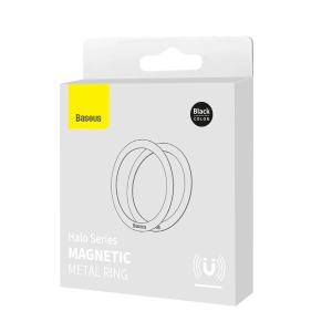 Hurtownia GSM - Magnetyczny pierścień Baseus Halo Series czarny [2 PACK] - BSU3544 - {ean13} - Hurt