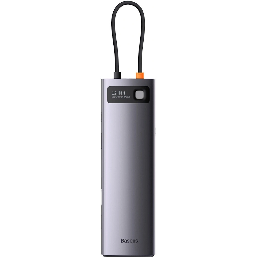 Hurtownia GSM - HUB Baseus Metal Gleam USB-C 12w1 HDMI / DP / USB Typ C / minijack 3.5mm / RJ45 / SD - BSU3545 - {ean13} - Hurt
