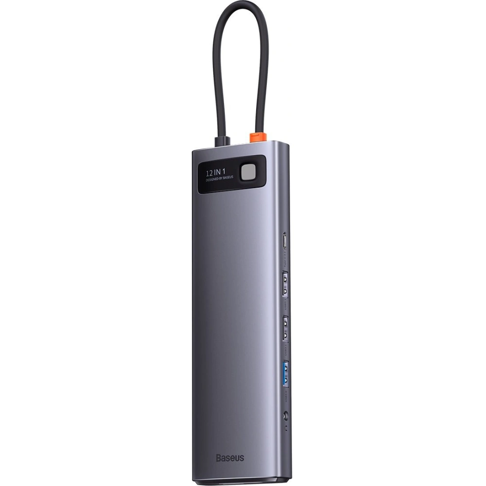 Wholesale HUB Baseus Metal Gleam USB-C 12w1 HDMI / DP / USB Type C / minijack 3.5mm / RJ45 / SD - BSU3545 - {ean13} - Hurt