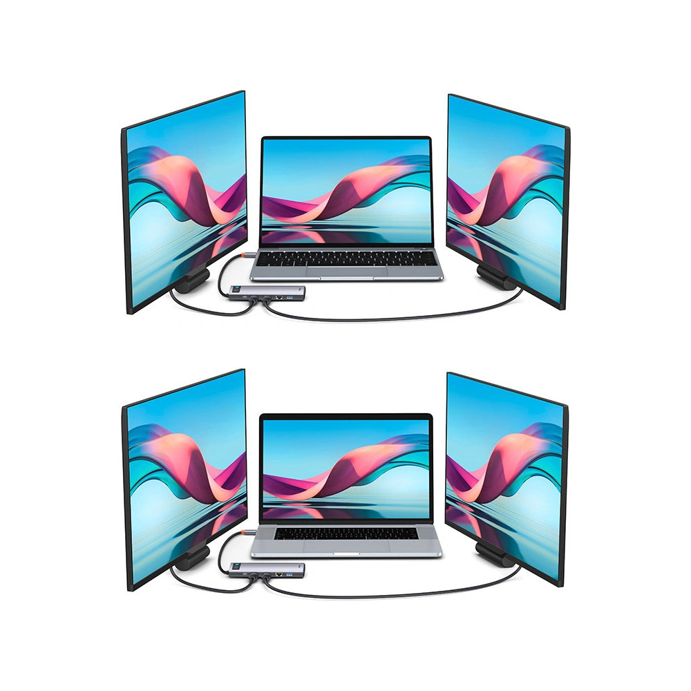 Wholesale HUB Baseus Metal Gleam USB-C 12w1 HDMI / DP / USB Type C / minijack 3.5mm / RJ45 / SD - BSU3545 - {ean13} - Hurt