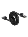 Lapított hálózati kábel Baseus Speed Six RJ45 1000Mbps 1.5m fekete