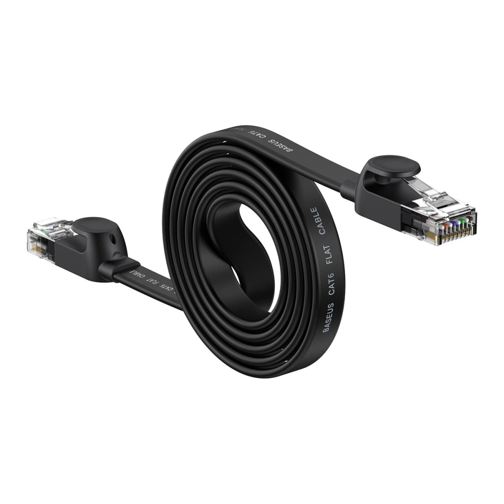Hurtownia GSM - Flaches Netzwerkkabel Baseus Speed Six RJ45 1000Mbps 1.5m schwarz - BSU3548 - {ean13} - Hurt