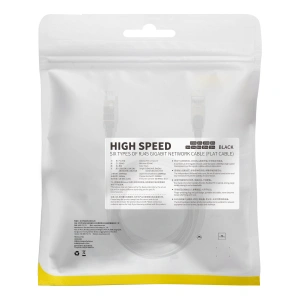 Cablul de rețea plat Baseus Speed Six RJ45 1000Mbps 1.5m negru