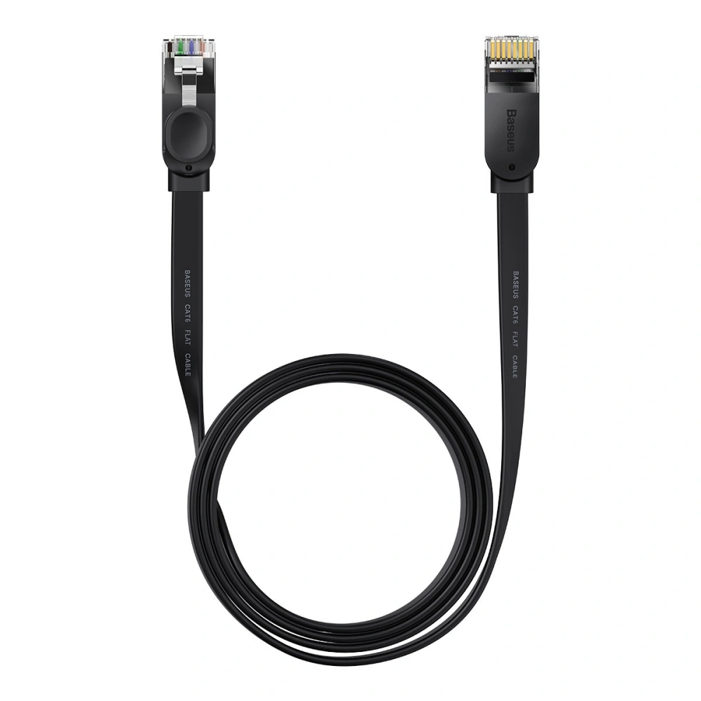 Hurtownia GSM - Flaches Netzwerkkabel Baseus Speed Six RJ45 1000Mbps 1.5m schwarz - BSU3548 - {ean13} - Hurt