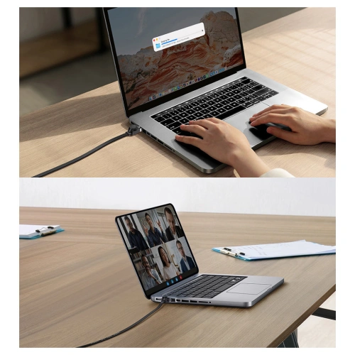 Płaski kabel sieciowy Baseus Speed Six RJ45 1000Mbps 1.5m czarny