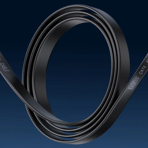 Cablul de rețea plat Baseus Speed Six RJ45 1000Mbps 1.5m negru