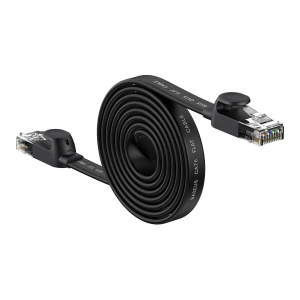 Hurtownia GSM - Lapított hálózati kábel Baseus Speed Six RJ45 1000Mbps 2m fekete - BSU3549 - {ean13} - Hurt