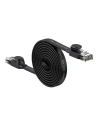 Flaches Netzwerkkabel Baseus Speed Six RJ45 1000Mbps 2m schwarz