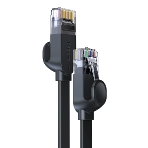 Hurtownia GSM - Lapított hálózati kábel Baseus Speed Six RJ45 1000Mbps 2m fekete - BSU3549 - {ean13} - Hurt