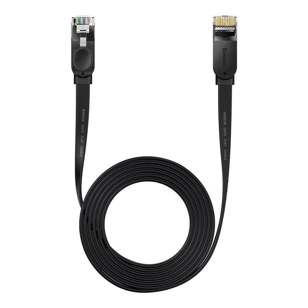 Hurtownia GSM - Flaches Netzwerkkabel Baseus Speed Six RJ45 1000Mbps 10m schwarz - BSU3550 - {ean13} - Hurt