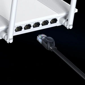 Hurtownia GSM - Lapított hálózati kábel Baseus Speed Six RJ45 1000Mbps 10m fekete - BSU3550 - {ean13} - Hurt