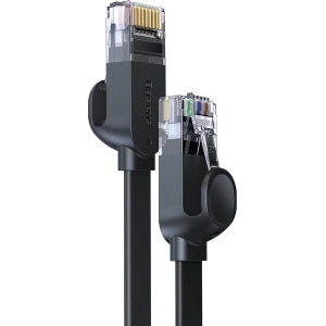 Płaski kabel sieciowy Baseus Speed Six RJ45 1000Mbps 15m czarny