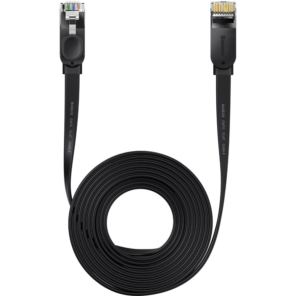 Wholesale Baseus Speed Six Flat Ethernet Cable RJ45 1000Mbps 15m black - BSU3551 - {ean13} - Hurt