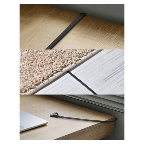 Płaski kabel sieciowy Baseus Speed Six RJ45 1000Mbps 15m czarny