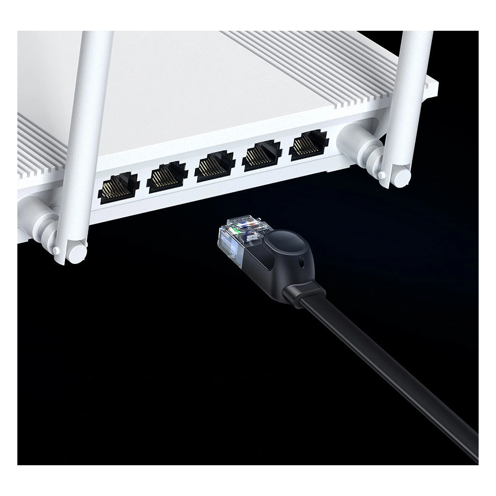 Hurtownia GSM - Flaches Netzwerkkabel Baseus Speed Six RJ45 1000Mbps 15m schwarz - BSU3551 - {ean13} - Hurt