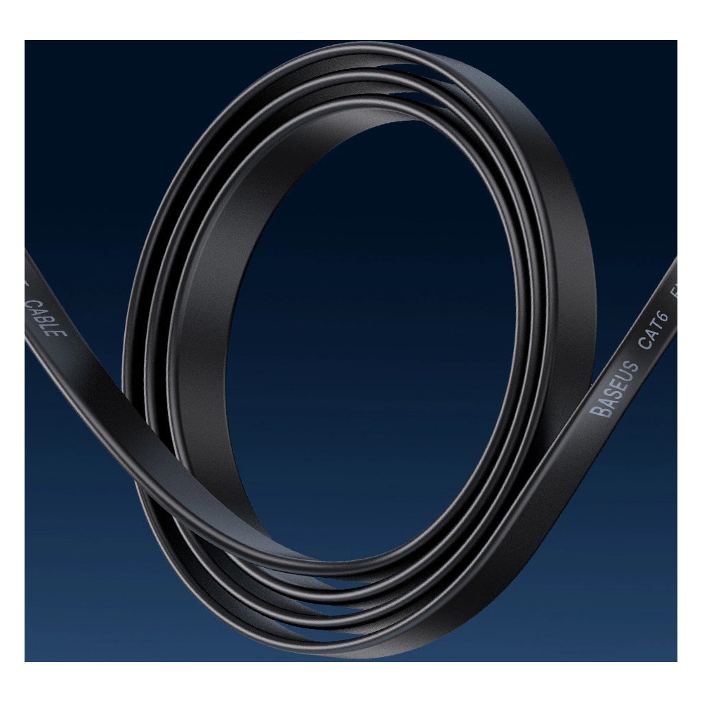 Wholesale Baseus Speed Six Flat Ethernet Cable RJ45 1000Mbps 15m black - BSU3551 - {ean13} - Hurt