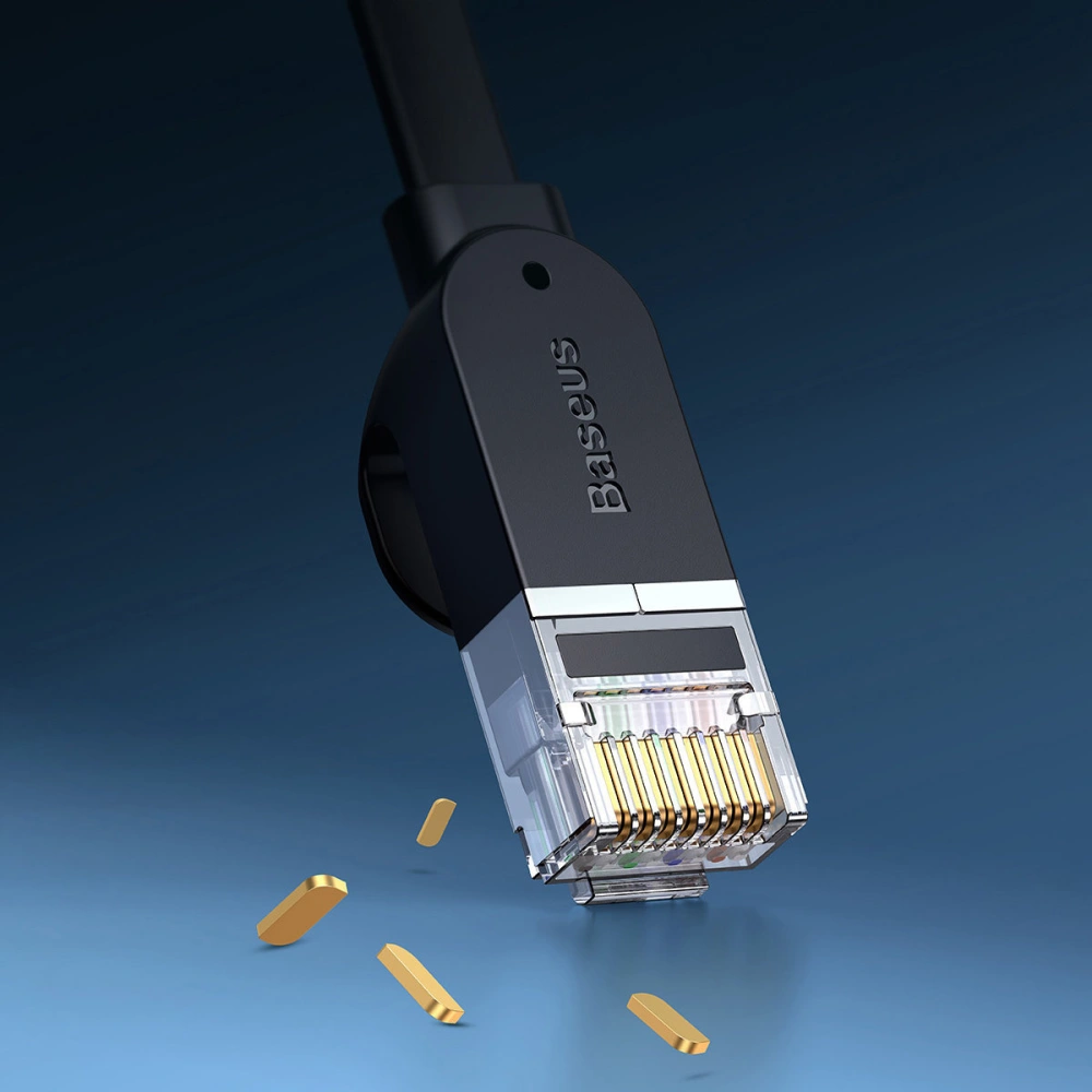 Wholesale Baseus Speed Six Flat Ethernet Cable RJ45 1000Mbps 15m black - BSU3551 - {ean13} - Hurt