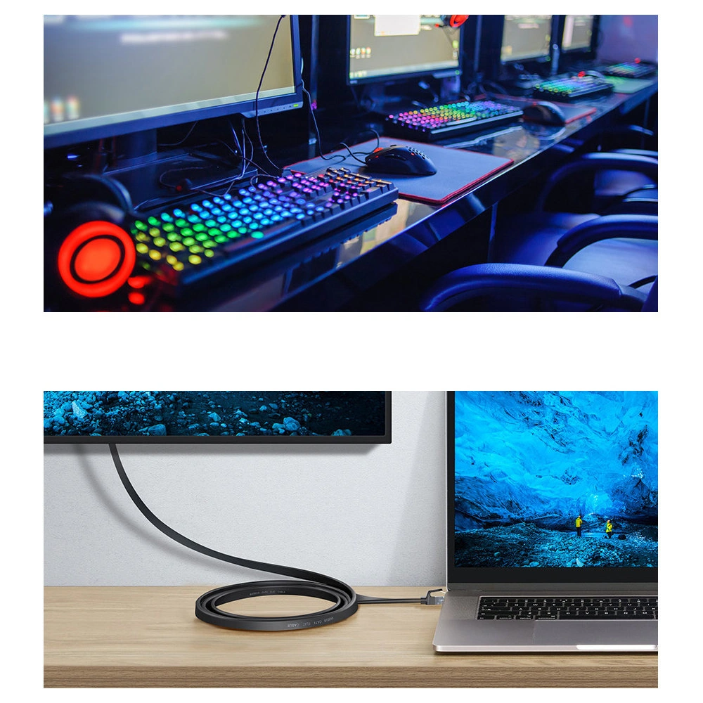 Hurtownia GSM - Cablul de rețea plat Baseus Speed Six RJ45 1000Mbps 15m negru - BSU3551 - {ean13} - Hurt