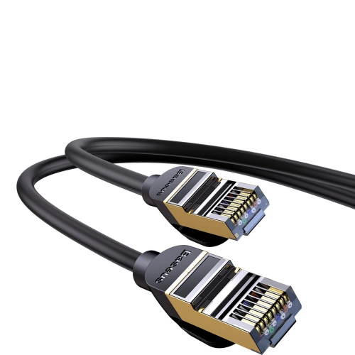 Kabel sieciowy Baseus Speed Seven RJ45 10Gbps 1.5m czarny