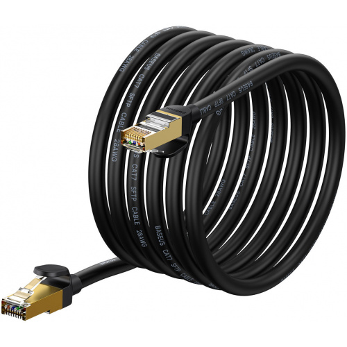 Baseus Distributor - 6932172611392 - BSU3554 - Ethernet Cable Baseus Speed Seven RJ45 10Gbps 5m black - B2B homescreen