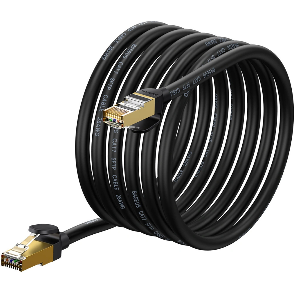 Wholesale Ethernet Cable Baseus Speed Seven RJ45 10Gbps 5m black - BSU3554 - {ean13} - Hurt