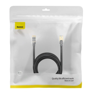Hurtownia GSM - Hálózati kábel Baseus Speed Seven RJ45 10Gbps 8m fekete - BSU3555 - {ean13} - Hurt
