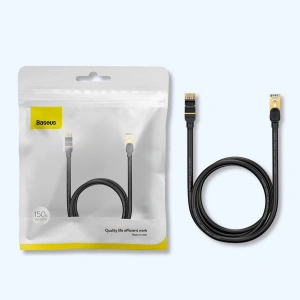 Hurtownia GSM - Hálózati kábel Baseus Speed Seven RJ45 10Gbps 8m fekete - BSU3555 - {ean13} - Hurt