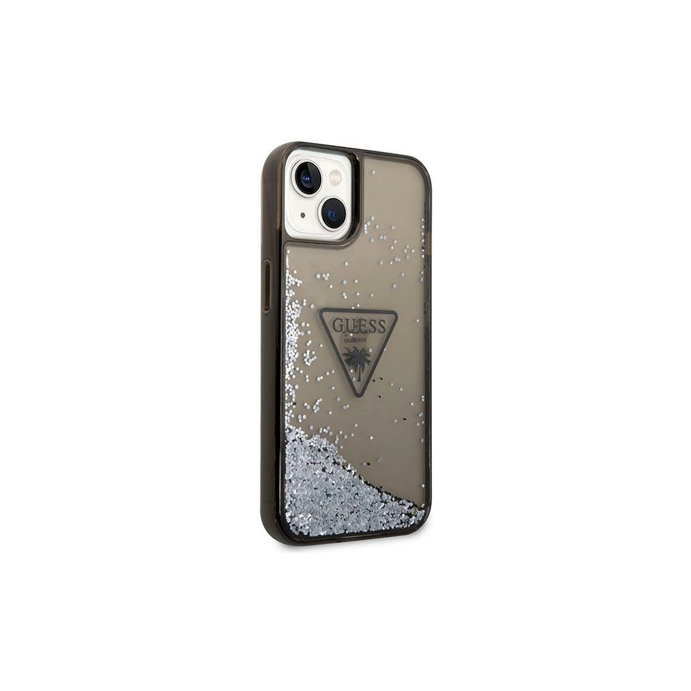 Wholesale Guess GUHCP14MLFCTPK Apple iPhone 14 Plus / 15 Plus black hardcase Liquid Glitter Palm Collection - GUE2057 - {ean13} - Hurt