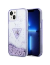 Etui Guess GUHCP14MLFCTPU Apple iPhone 14 Plus / 15 Plus fioletowy/purple hardcase Liquid Glitter Palm Collection