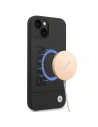 BMW BMHMP14MSLBLBK Apple iPhone 14 Plus / 15 Plus black hardcase Silicone Signature Logo Magsafe