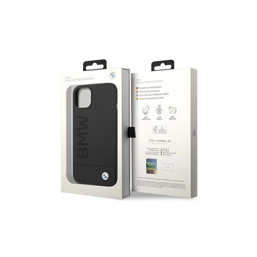 Hurtownia GSM - Etui BMW BMHMP14MSLBLBK Apple iPhone 14 Plus / 15 Plus fekete/hardcase Szilikon Signature Logo Magsafe - BMW301 - {ean13} - Hurt