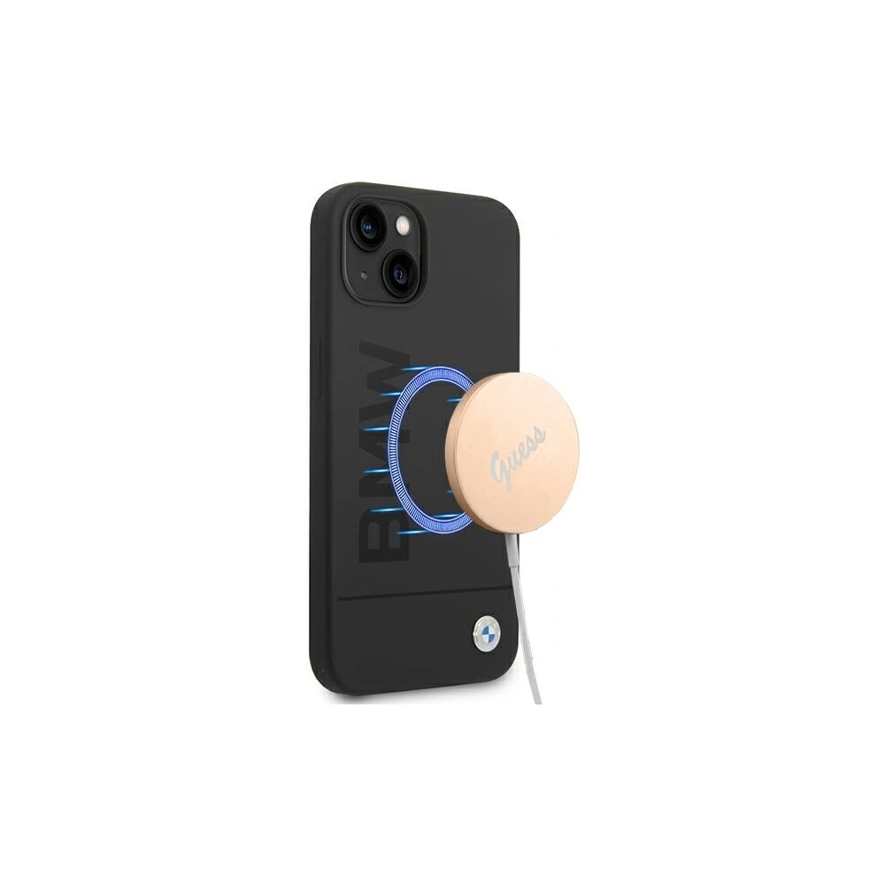 Hurtownia GSM - Etui BMW BMHMP14SSLBLBK Apple iPhone 14 černý/black hardcase Silicone Signature Logo Magsafe - BMW302 - {ean13} - Hurt