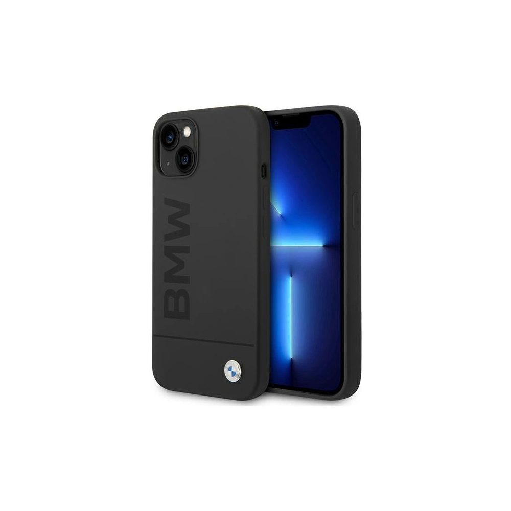Hurtownia GSM - Etui BMW BMHMP14SSLBLBK Apple iPhone 14 černý/black hardcase Silicone Signature Logo Magsafe - BMW302 - {ean13} - Hurt