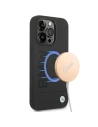 BMW BMHMP14XSLBLBK Apple iPhone 14 Pro Max black hardcase Silicone Signature Logo Magsafe