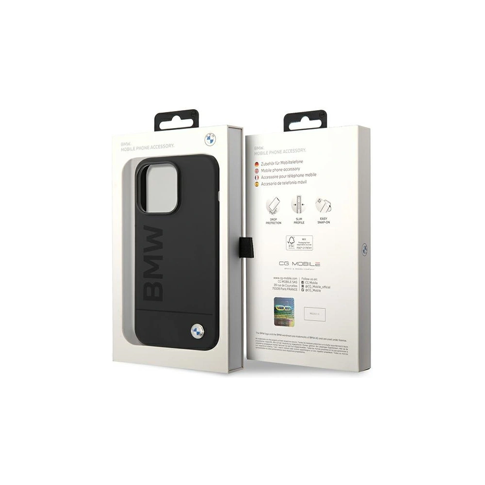 Hurtownia GSM - Etui BMW BMHMP14XSLBLBK Apple iPhone 14 Pro Max fekete/black hardcase Silicone Signature Logo Magsafe - BMW303 - {ean13} - Hurt
